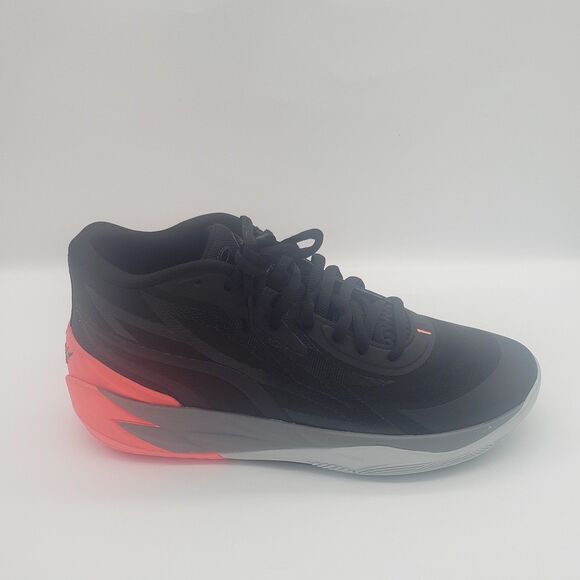 Puma LaMelo Ball MB.02 378287-01 Men's Black/Sunset Glow Basketball - SIZE  10.5 - Picture 1 of 9